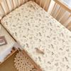 UKKNZZ Baby All-Season Washed Cotton Fitted Crib Sheet