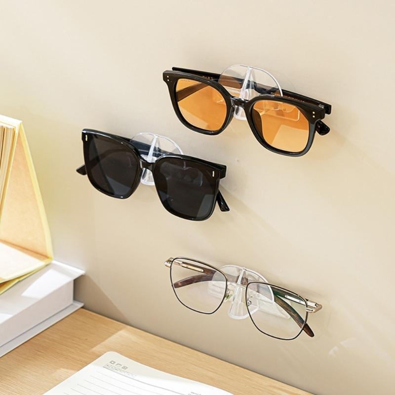 10Pcs Wall Mounted Eyeglasses Organizers Spectacles Storage Rack Glasses Display Holder Sunglass Stand Home Decoration