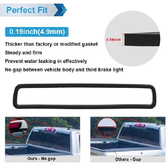 3rd Third Brake Light Gasket Seal Compatible with 2009-2018 High Mount Stop L