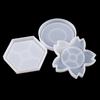 Transparent Handmade Craft Crystal Glue Dropping Tool Teacup Mat Mold Epoxy Silicone Molds