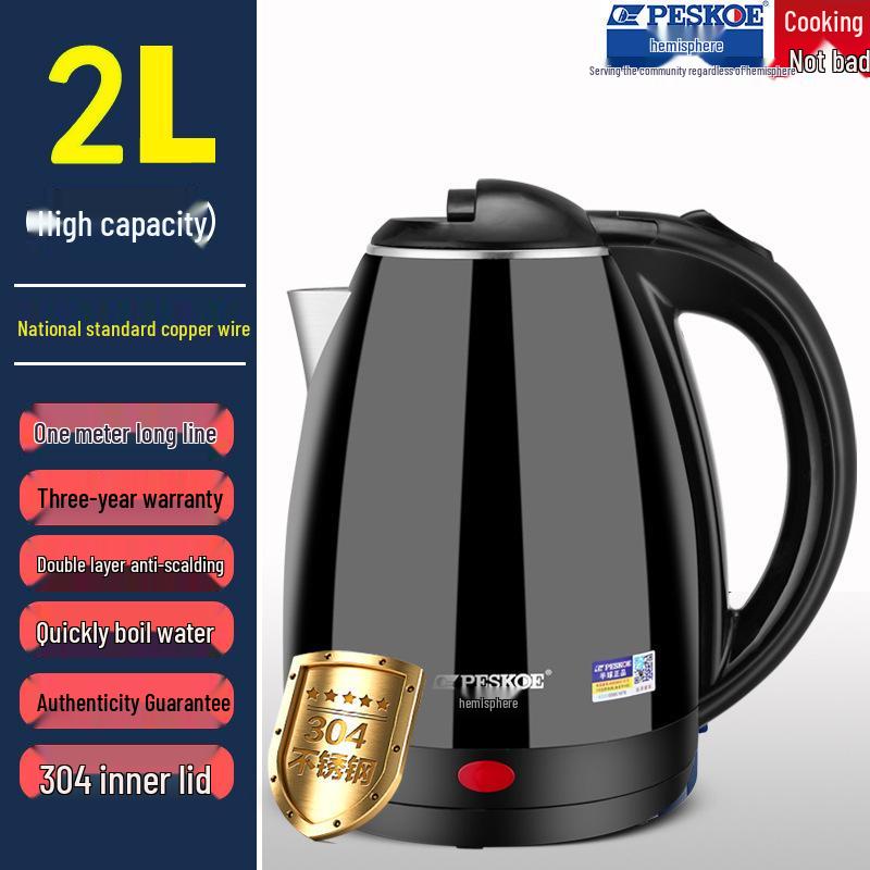 Large Capacity Stainless Steel Electric Kettle with Insulation and Auto Shut-Off