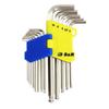 S&amp;R Jeu Clés Allen Longues professionnel. Clés six pans mâle 13 pcs. 1,27 à 10 mm avec Sphère pour vélos, motos, voitures, meubles,
