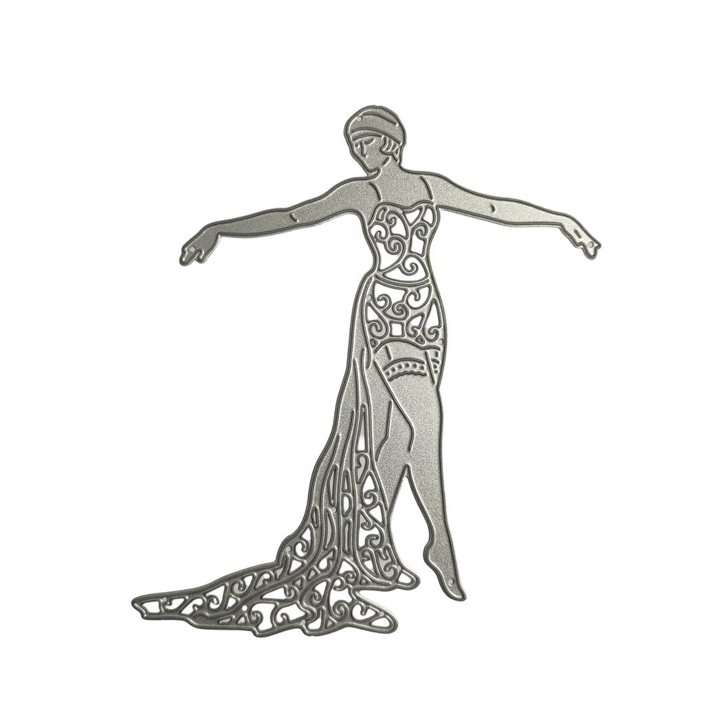 Dancing Girl Metal Cutting Dies Card Embossing DIY Album Photo Templates Molds