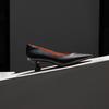 Krazing Pot Cow Skin Square Toe Stiletto Med Heels Summer Shoes Big Size 41 Concise Style Women Shallow Pumps