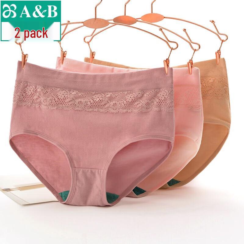 

AB Women s Elastic Cotton Lace Antibacterial Briefs XL