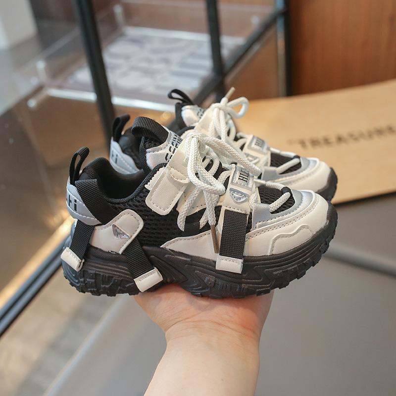 Sneakers Spring and Autumn New Girls' Children's Fashion Versatile Soft Sole Casual Shoes Boys' Campus Running Shoes