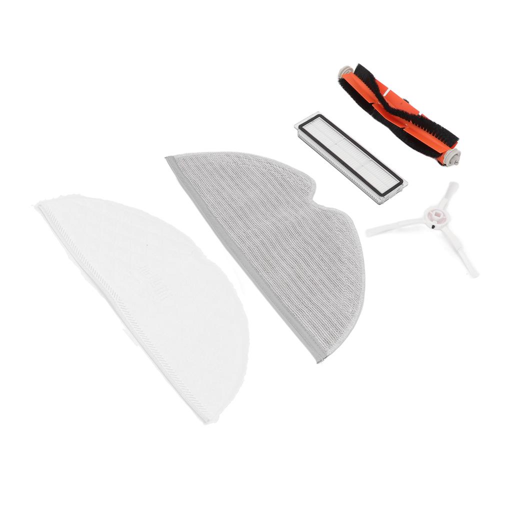 Sweeping Robot Accessories Kit Main Brush Filter Side Brush Duster Cloth Replacement for Xiaomi
