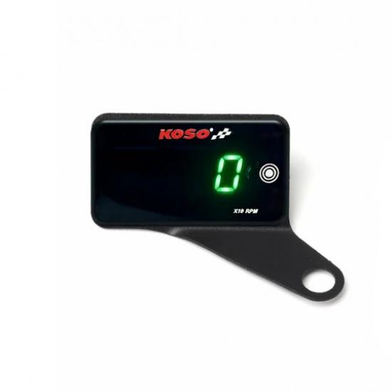 KOSO Motorcycle Tachometer Universal Digital LCD Touch-sensitive RPM Gauge Auto Brightness Waterproof Tachometer