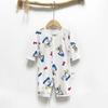 Baby Langarm-Bodysuit aus Bambusfaser: 3-24 Monate, Atmungsaktiver Druckknopf im Schritt, Nahtlos für den Sommer