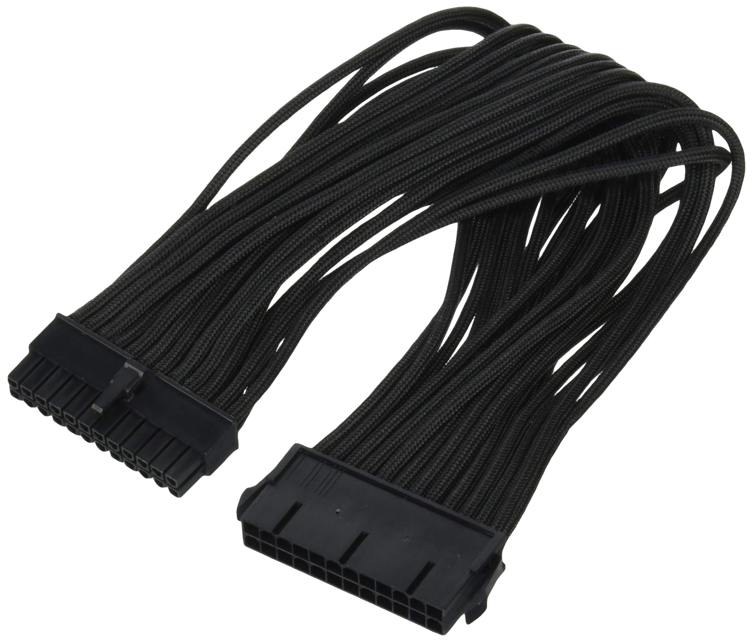

SilverStone PSU Universal Extension Sleeved Modular Cable SST-PP07-MBB (Black) чорний