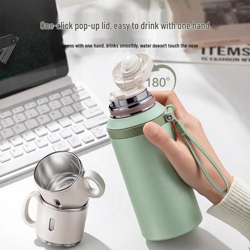 LINGCHEN 316 Stainless Steel Thermal Tea Infuser Bottle