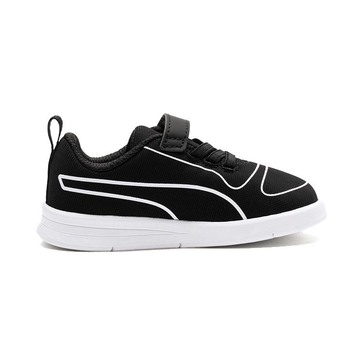 Puma Kali V Black And White Sports Running Shoes Kids sneaker 367796-01