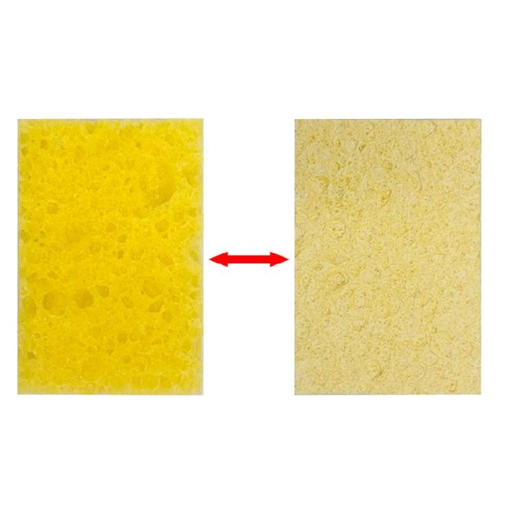 Yellow Soldering Cleaning Sponge Cleaner for Electric Welding Accessory 10pcs
