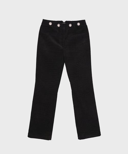 Deeodeu Eagle Stud Corduroy Flare Pants