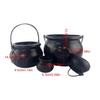 Horror Charm Plastic Witch Cauldron Kettles, Perfect for Halloween Treats and Patrick's Day Parties Candy Container