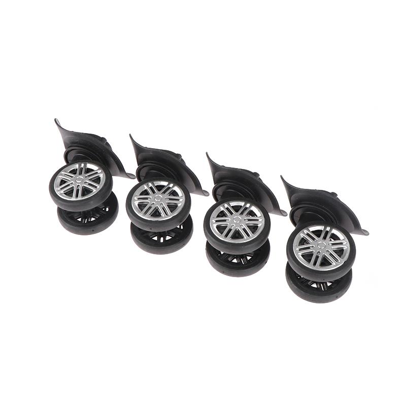 2 Pair Case Luggage Universal Wheels Trolley Case Wheel Repair Parts Accessories