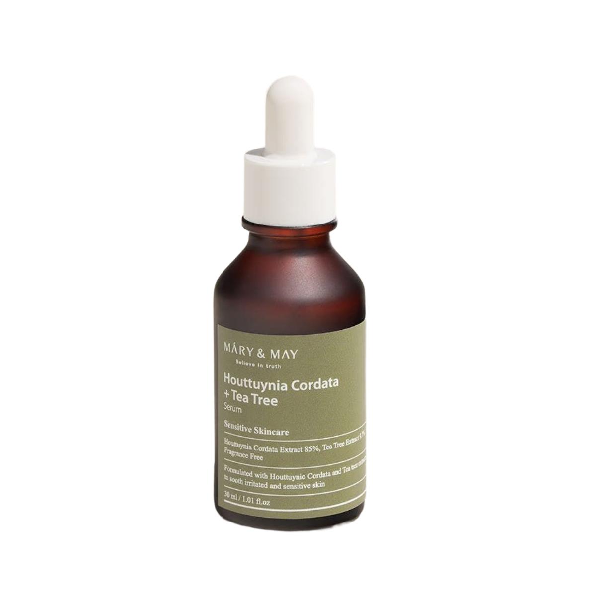 Mary&May Houttuynia Cordata + Tea Tree Serum Pore Care & Skin Purifying Facial Treatment, 30ml
