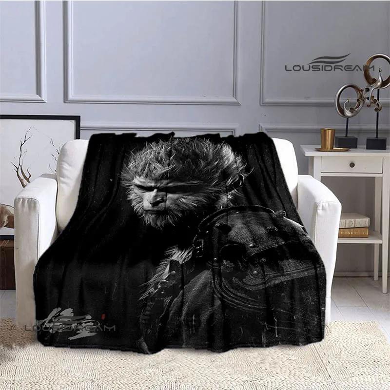 3D game Black Myth: WuKong Printed blankets Warm Flannel blankets Soft and comfortable blanket bed linings Birthday Gift