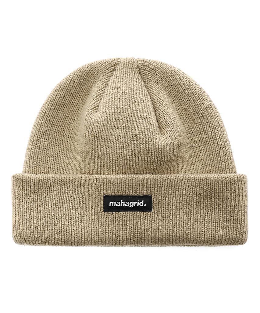MAHAGRID Origin Logo Short Beanie Beige(Mg2Afmab23A)