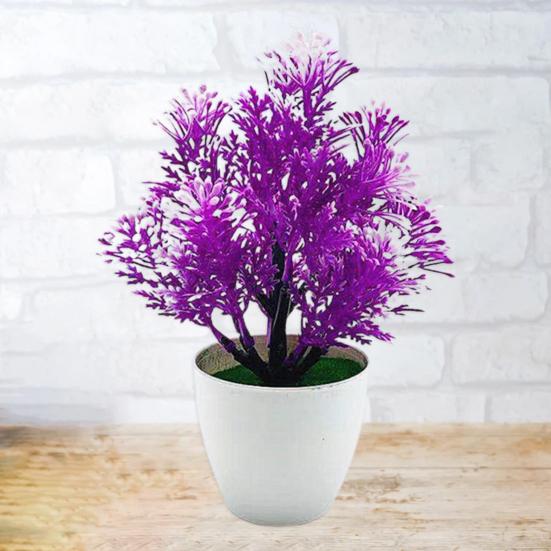 Artificial Potted Plant Full of Vitality Realistic Exquisite Fake Flowers Table Potted