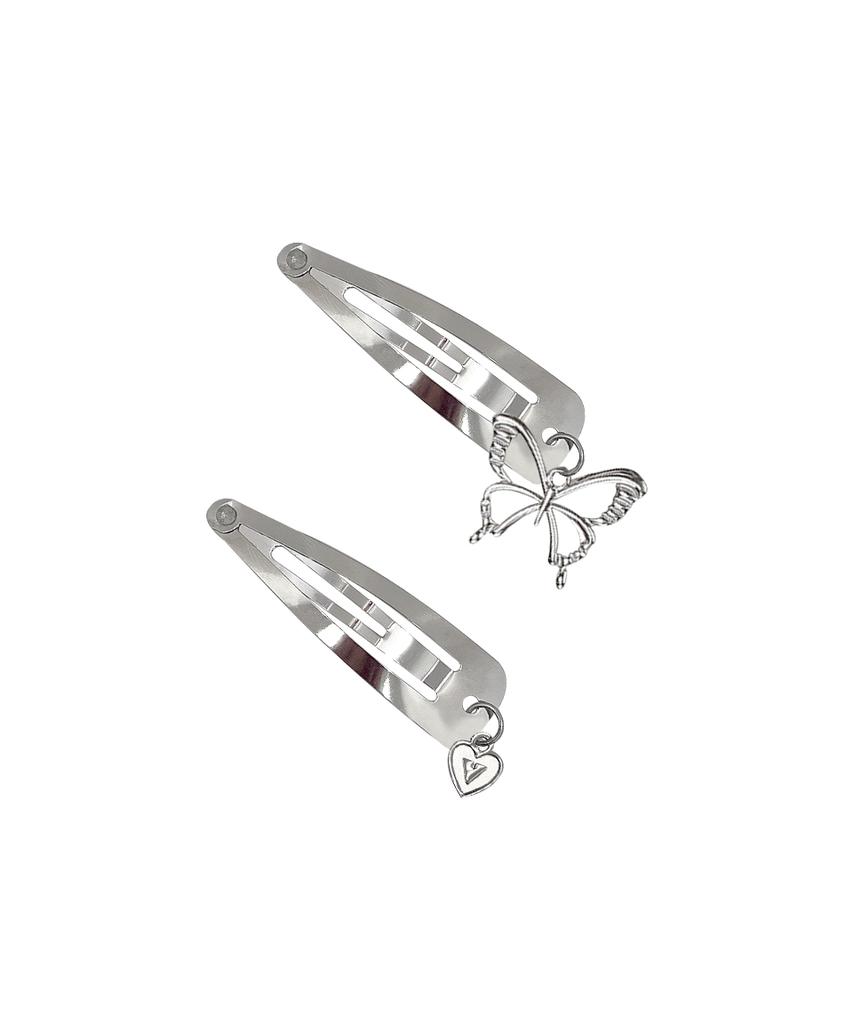 Vvv [Set] Cutie Logo Heart Snap Clip
