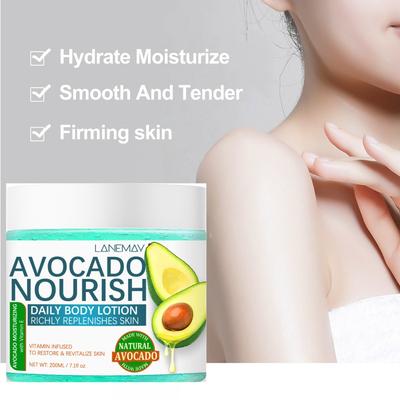 200g Avocado Niacinamide Moisturizing and Smooth Body Lotion, Natural Ingredients Moisturizing Gel, Moisturizing Skin