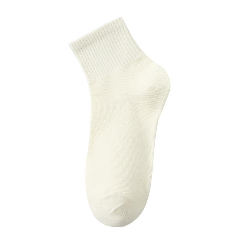 Dam Sommar Tunna Ren Bomull Andningsbara A-klass Antibakteriella Svettabsorberande Andningsbara Rörstrumpor