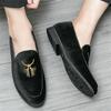 Luxury New Designer Velvet Embroidery Leather Driving Shoes For Men Formal Wedding Prom Dress Homecoming Sapatos Tenis Masculino