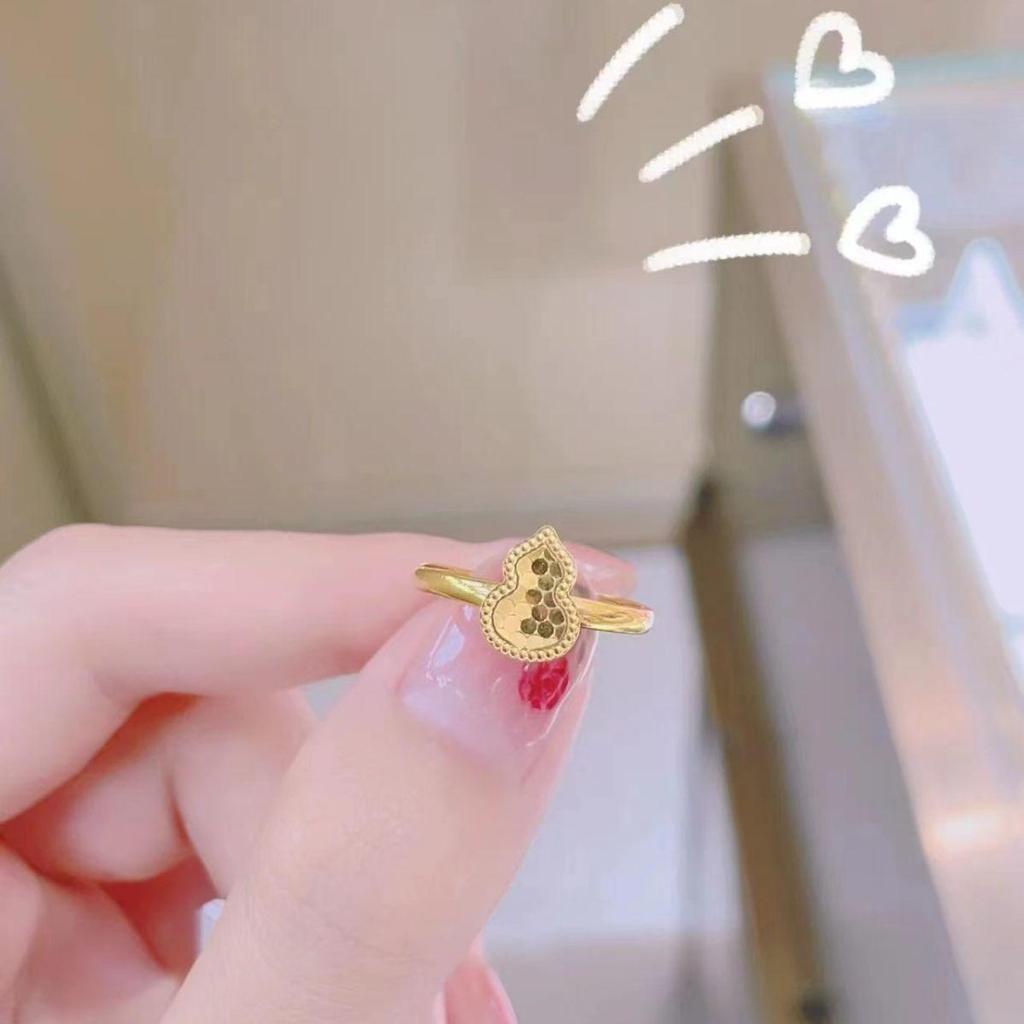 Gold Plated Dragon Scale Clover Ring: Women's Elegant Honeycomb Surface Open Finger Ring, Inspired by Xiaohongshu Style.