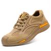 Labor Protection Shoes Men's Anti-Smashing and Anti-Stab Safety Shoes Breathable Non-Slip Work Shoes Fashion Leisure Safety Shoes