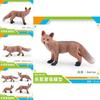 Pvc Red Vibrant Fox Figurines Set Captivating Forest Animal Decor For Spaces Home