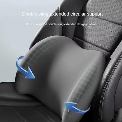 1pcs Car Headrest/Lumbar Support Car Neck Pillow Waist Cushion Driver Seat Backrest Car Cushion Driving Lumbar Support Tools
