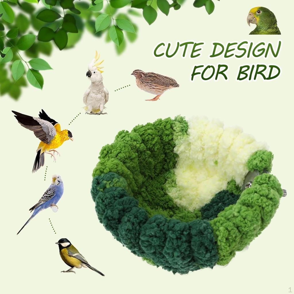 Bird Nest Birds House Birdcage Accessories Hammock Washable Hideaway Hut for Macaws Finch Budgie