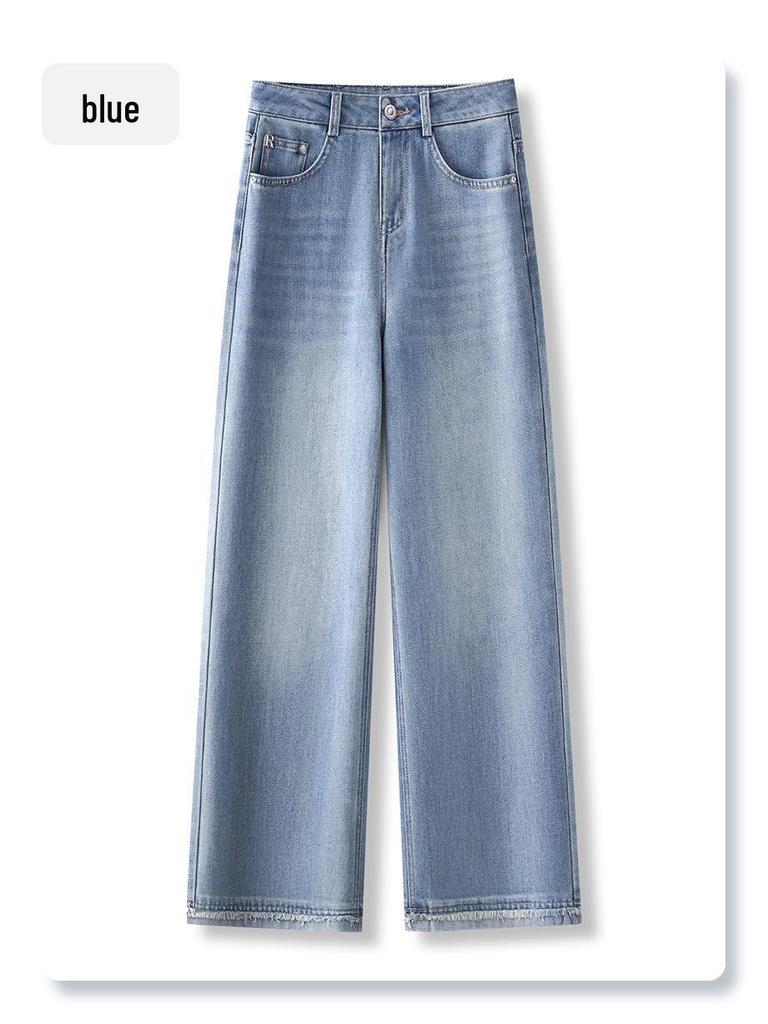 Yellow Retro High-Waist Women's Jeans - Spring/Autumn 2025: Straight, Slimming, Loose, Narrow/Wide Leg Options