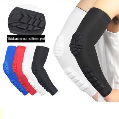1 Pair Basketball Elbow Pads Elastic Compression Arm Sleeves Sports Support Protector for Training Brace Volleyball