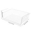 Xiaomi Hanging Mesh Storage Basket, Wire Shelf Rack for Cupboard Under Desk Closet,S L Size Iron Organizer, Space Saving Slide-On Mount