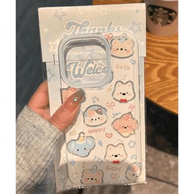 Cute Animals iPhone Case: Soft, Cartoon Design for iPhone 12 To 16 Pro Max