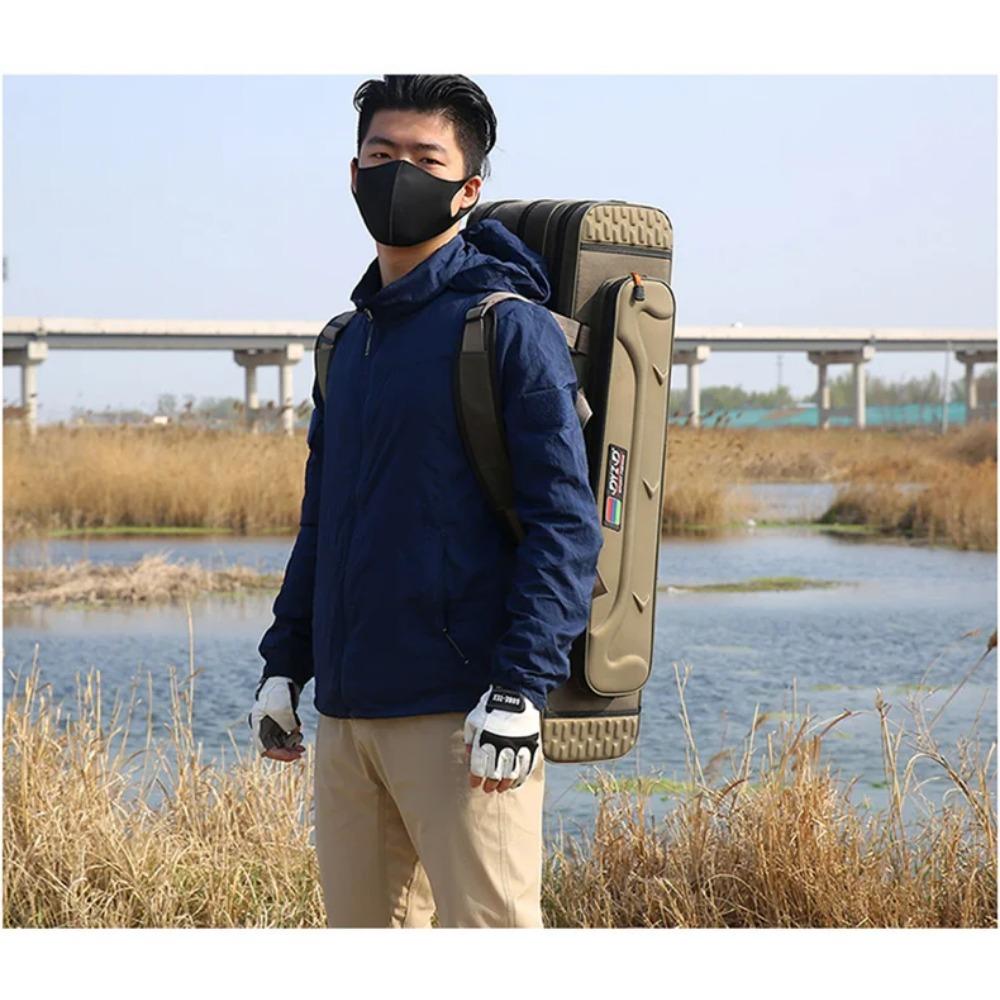 Outdoor 3/4 Layer Fishing Rod Bag 80-130CM Waterproof Fishing Tackle Bags Carp/Sea Fishing Pole Storage Reel Lure Tool Case