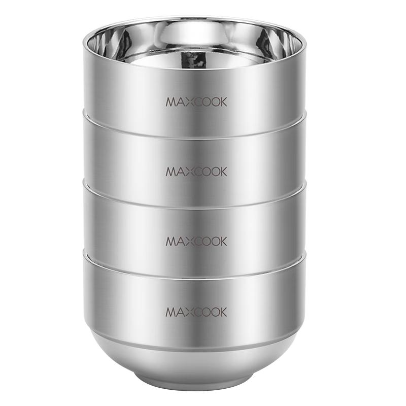 MAXCOOK Stainless Steel Double-Layer Insulated Bowls