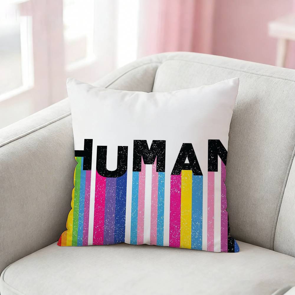 Gay Lesbian Lgbt Rainbows Pillow Case Cushion Cover Throw Pillow Case For Car Sofa