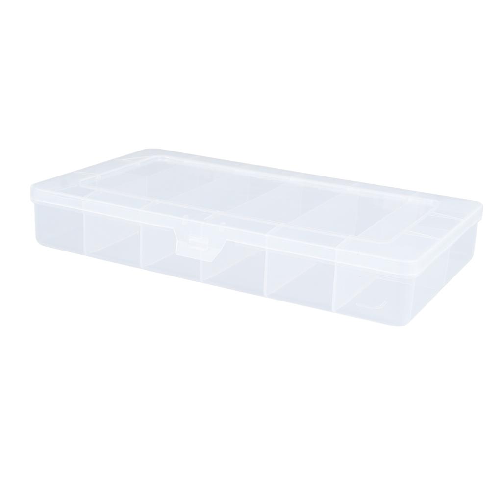 Přihrádkový dílenský box Transparentní mřížky PP Organizér na šperky Šrouby Kontejner Úložný box