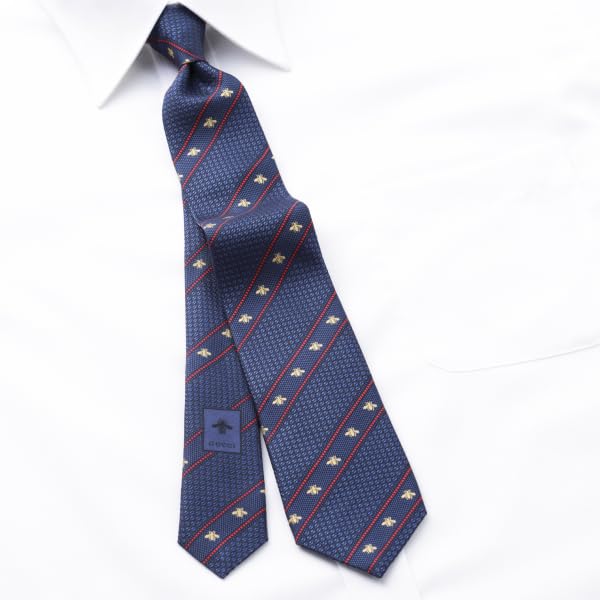 Navy Stripe [Gucci] Tie, GUJ-830 [Used]