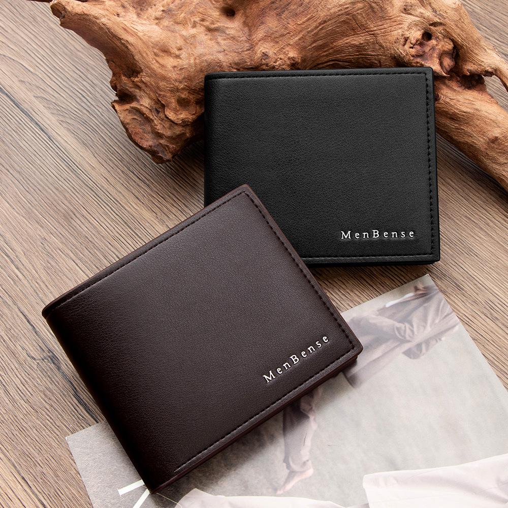 Grenseoverskridende herrebi-fold lommebok med flere kortlommer og myntlomme - High-end forretningsstil