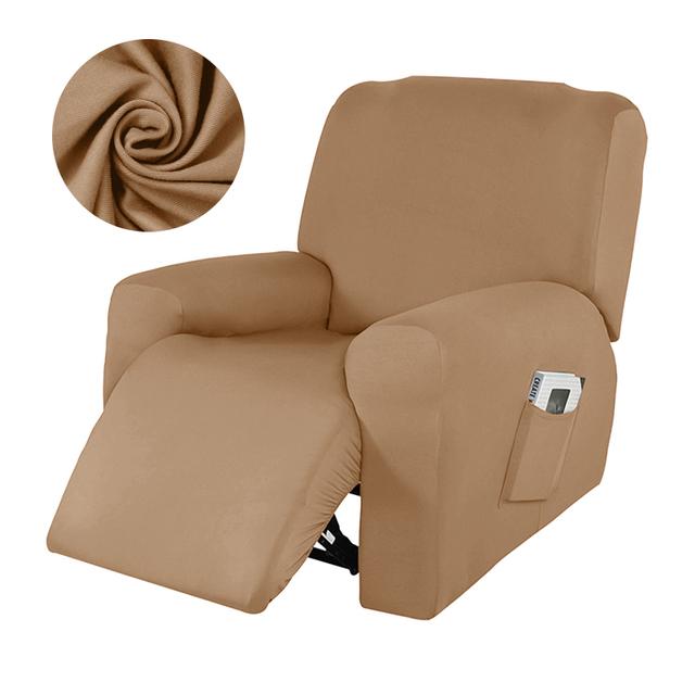 Knitted Recliner Sofa Cover Stretch Sofas Protector For Living Room Lazy Boy Relax Armchair Covers 1 /2 /3 /4 Seater For Home Decor