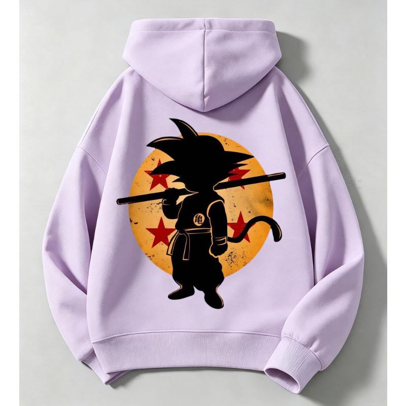 Dragon Ball Trendy Children's Loose Hooded Sweatshirt - Classic Casual Holiday Pullover Shirt for Boys and Girls As a Gift