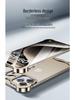 Apple 17Pro & 16Promax Anti-Vingerafdruk Valbestendige Telefoonhoes met Metalen Hoeken en Unieke Vorm.