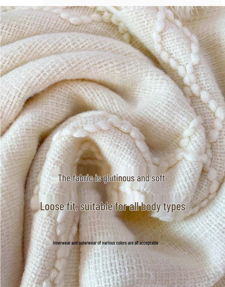 Ethnic Knitted Tassel Hooded Cape Shawl - Women's Autumn/Winter Outerwear for Travel Photography