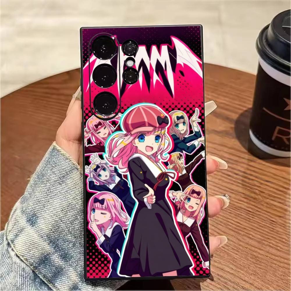 Love Is War CharacterS Fujiwara Miko Phone Case For Samsung S25,S24,S21,S22,S23,S20,Ultra,S26,Plus,Fe,Note,5G Black Cover