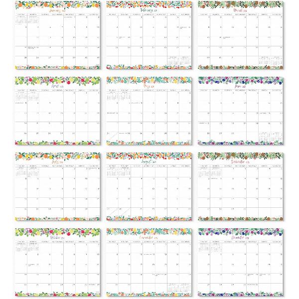 S&O Fruity Magnetic Fridge Calendar from July 2025-Dec 2026 - Tear-Off Refrigerator Calendar to Track Events & Appointments - 18 Month Magnetic