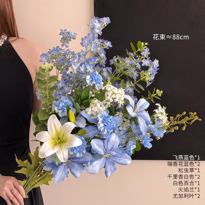 Französische Luxus-Kunstblumen Künstliche Simulierte Blumensträuße Hochwertige Realistische Foto-Requisiten Muttertag Hochzeitsdeko